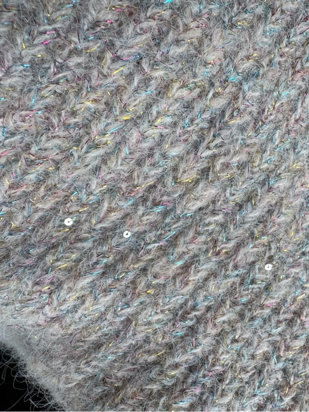 J. Crew Light Heather Crewneck Ribbed Mohair-Blend Sweater